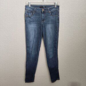 1822 Denim Womens Medium Wash Skinny Jeans Mid Rise Size 27